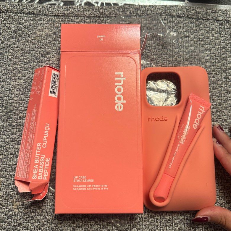 Rhode Peach Pit Phone Case Etui Rhode Lip Case IPhone Peach