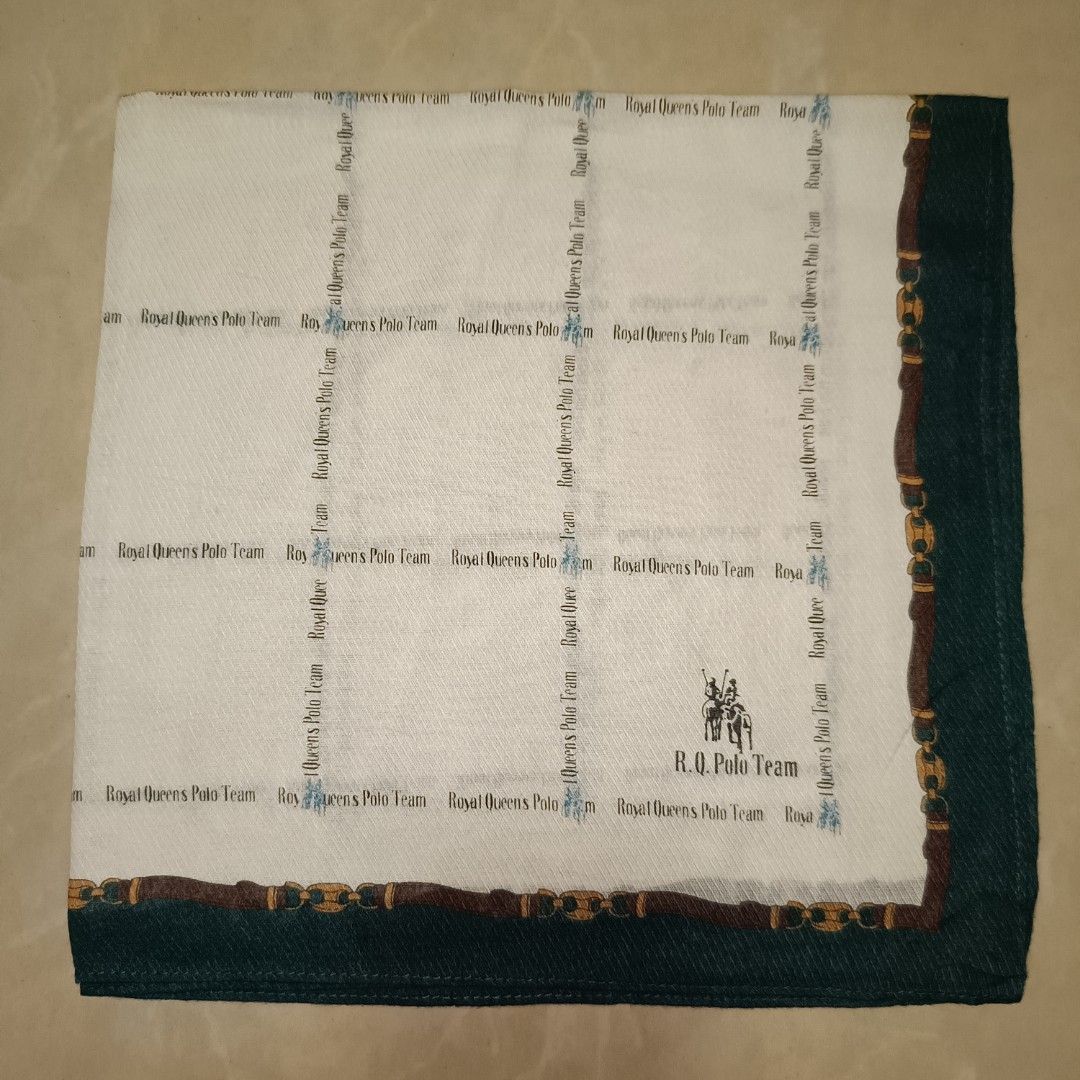 R.Q POLO TEAM HANDKERCHIEF (Category: Towels, Napkins & Holders) located in Cagayan de Oro. Submitted by mmmdshop (Listing ID 1320197073, Image 1). Description: Large face towel 14x14 from Japan slightly used to good as new. JAPAN SOURCE. CHECKOUT OUR FB PAGE "HOUSE OF SCARVES COLLECTION"..