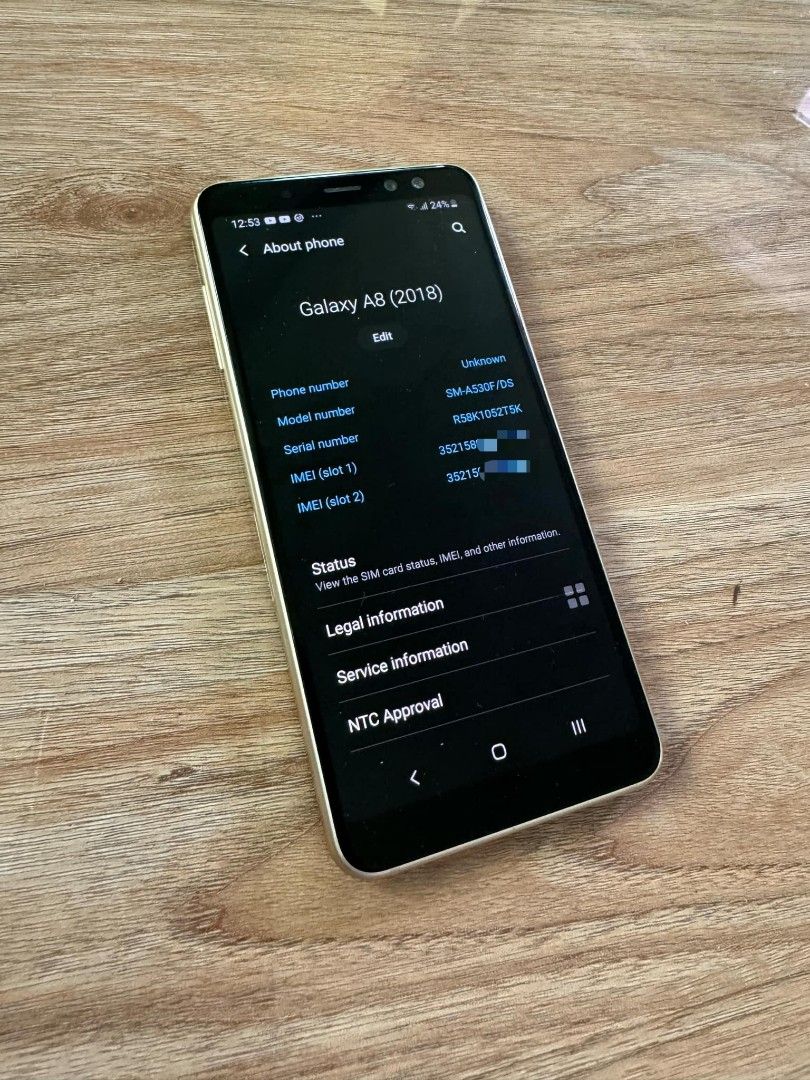 Samsung A8 (Category: Samsung) located in Manila. Submitted by Drigos (Listing ID 1319921076, Image 1). Description: wala na po ito power button pero working lahat pati finger print scanner to open the phone. check nyo nalang pic.