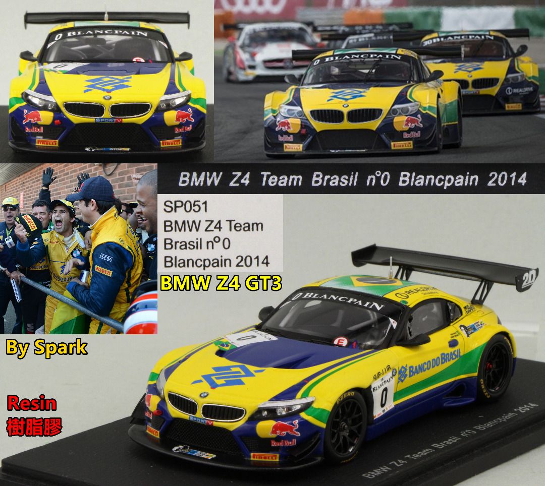 Spark 樹脂BMW Z4 GT3 2014 Blancpain GT Series BMW Sports