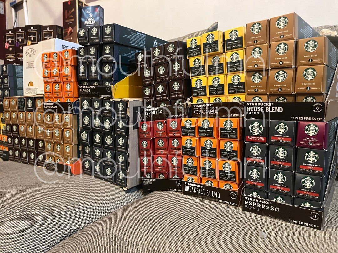 Starbucks coffee capsules (Category: Coffee Machines & Makers) located in Rizal. Submitted by ichbingenisse (Listing ID 1320124654, Image 2). Description: Nespresso capsules pods Message me for avaialable flavors.☺️.