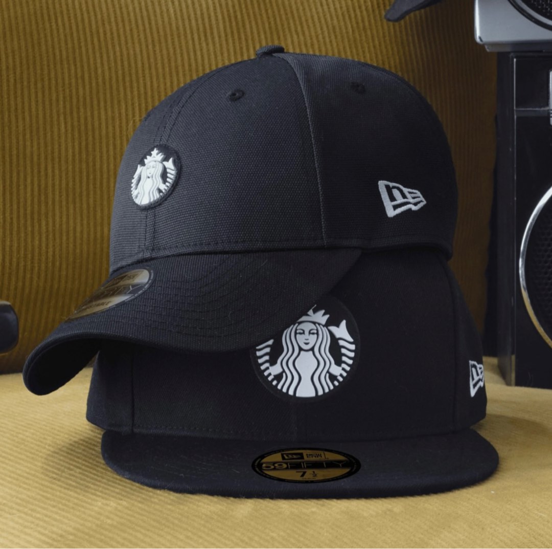 Starbucks x New Era Black 59 FIFTY CAP not mini hat/cap, Men's