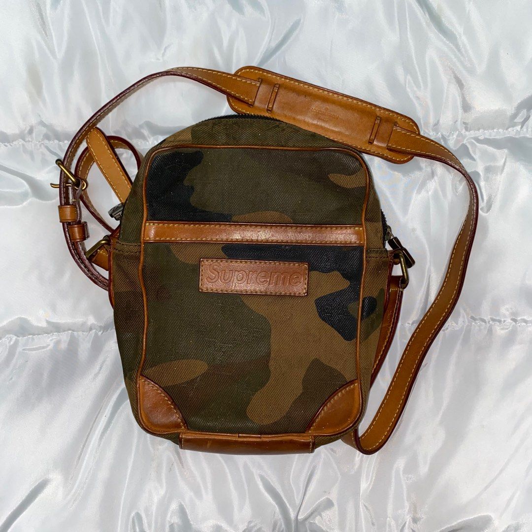 SUPREME X LV DANUBE CAMOUFLAGE SLING BAG