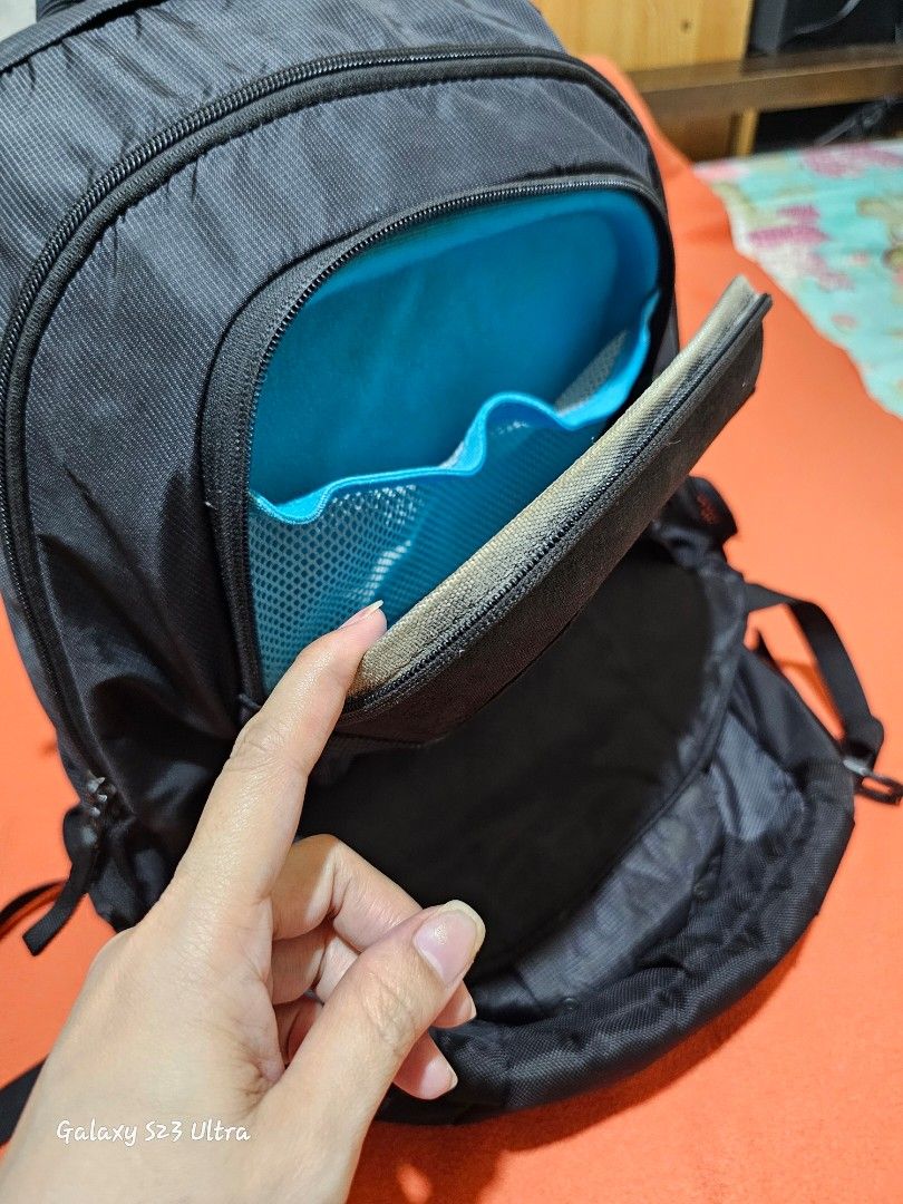 Thule Sweden Backpack 4 Compartments (Category: Backpacks) located in Quezon City. Submitted by bagsforless16 (Listing ID 1320107973, Image 2). Description: Zipped Compartment for Glass & Gadgets Front Zip Pockets Front Compartment with Adjustable Strap Main Compartment with Laptop Slot 2 Side Pockets Padded Adjustable Strap Top Hook Handle Ready to Use.