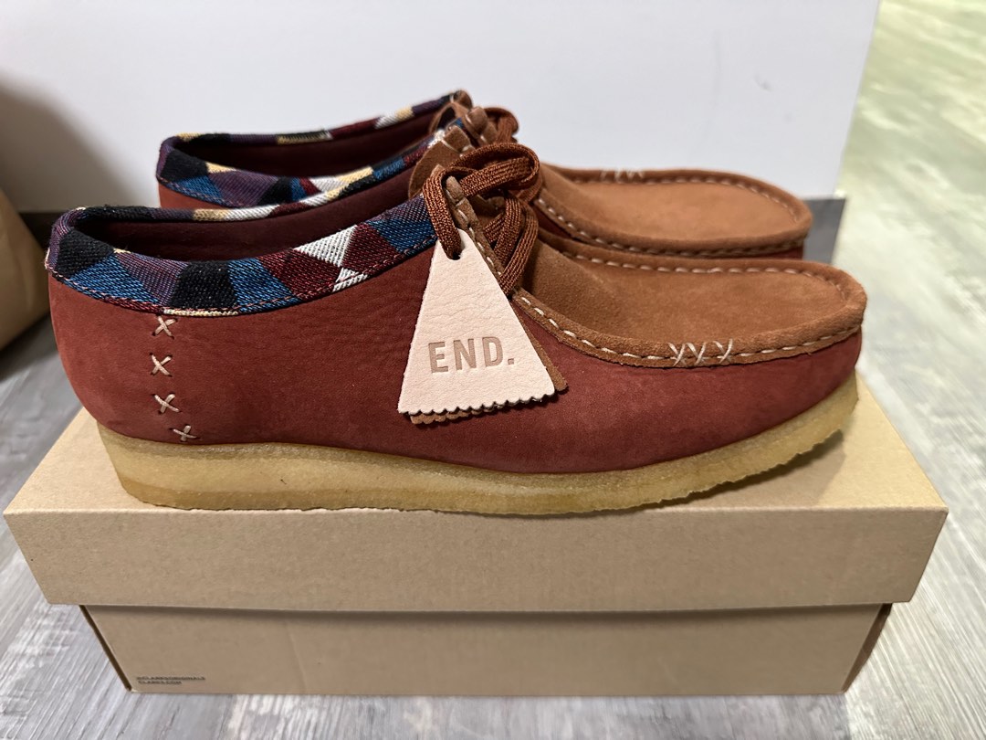 UK 10] Clarks Originals Wallabee x END, Men's Fashion, Footwear
