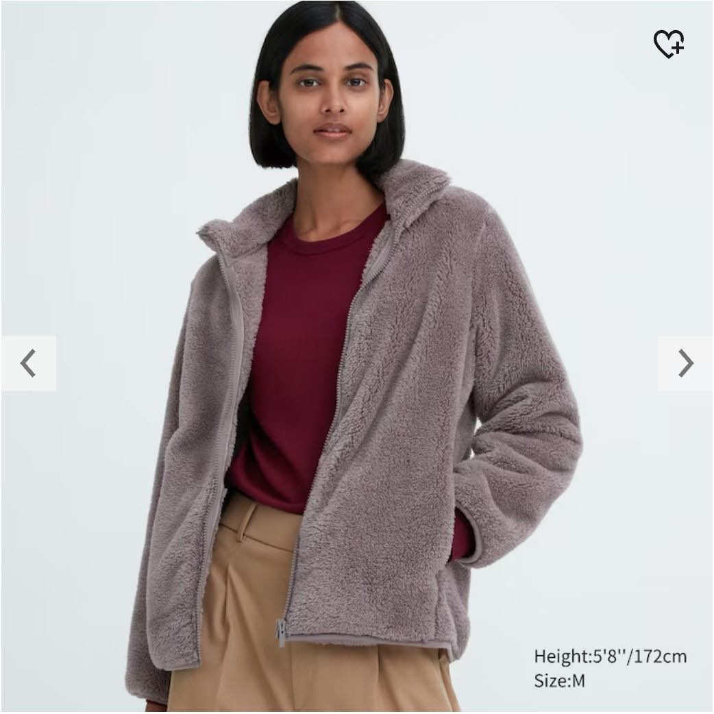 Uniqlo fuzzy fleece best sale