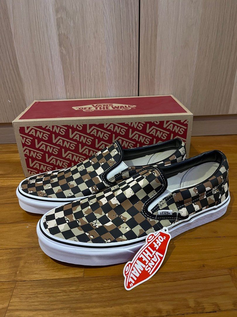 Camo and checkered vans on sale