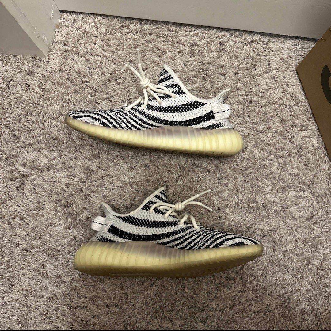 Yeezy Boost 350 V2 Zebra Men s Fashion Footwear Sneakers on Carousell