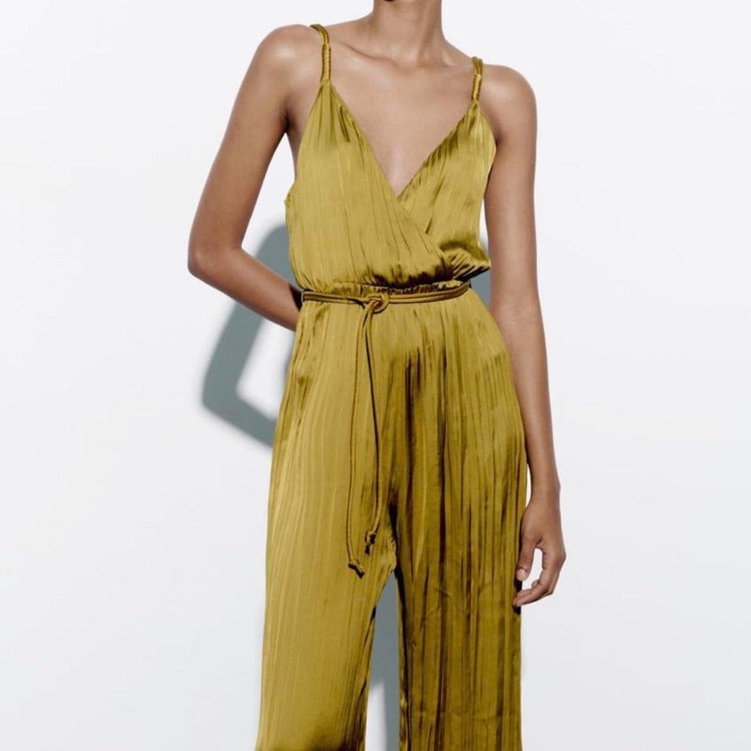 Ladies Jumpsuits Zara Yellow Jumpsuit Zara Jumpsuit, Women's