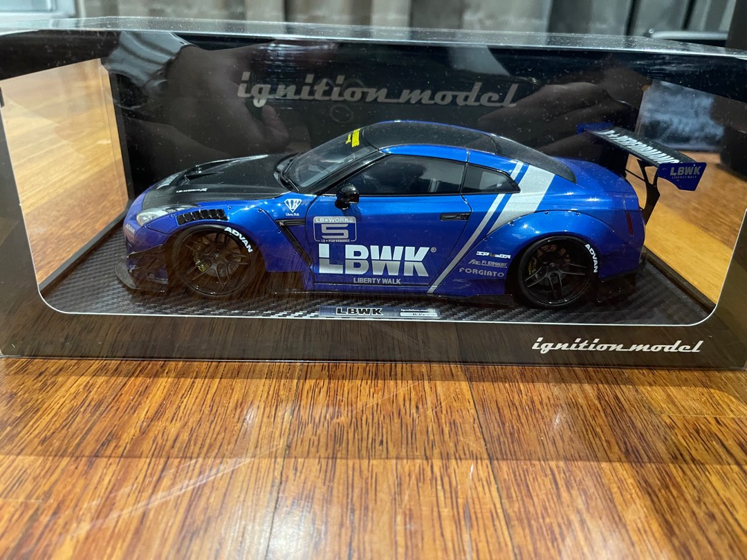 1/18 Ignition Model Nissan LB-WORKS Nissan GT-R R35 type 2 Blue IG2340 ...
