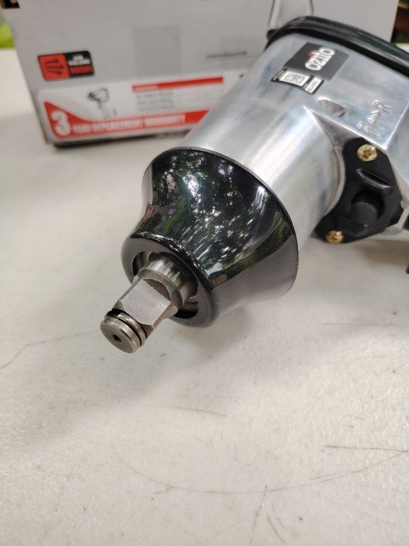 1/2 drive air impact wrench (Category: Construction Tools & Equipment) located in Malolos. Submitted by axe23 (Listing ID 1320384756, Image 2). Description: 1/2" drive 312Nm torque Built-in power regulator Inlet air filter With a durable, solid design, this impact wrench is built to last. The forward/ reverse lever enables you to securely fasten or remove bolts. With adjustable torque settings, you can control the amount of turning force to suit 