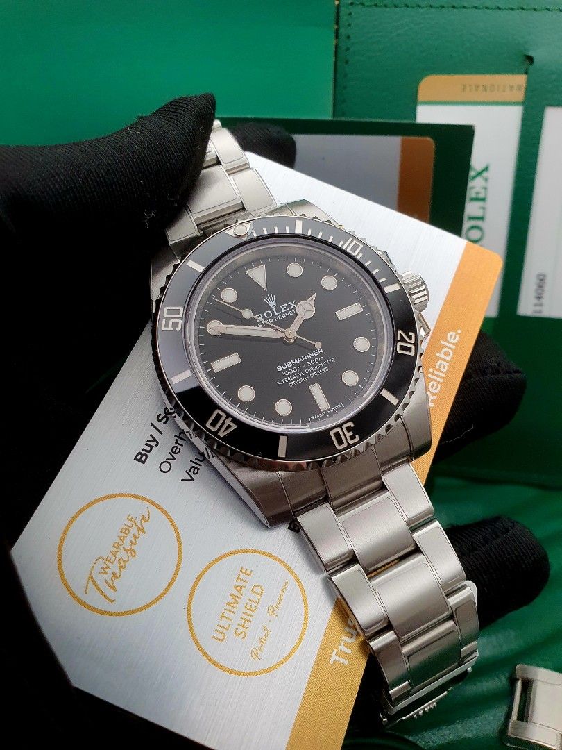2020 Rolex Submariner 114060 no date 40mm ceramic discontinued