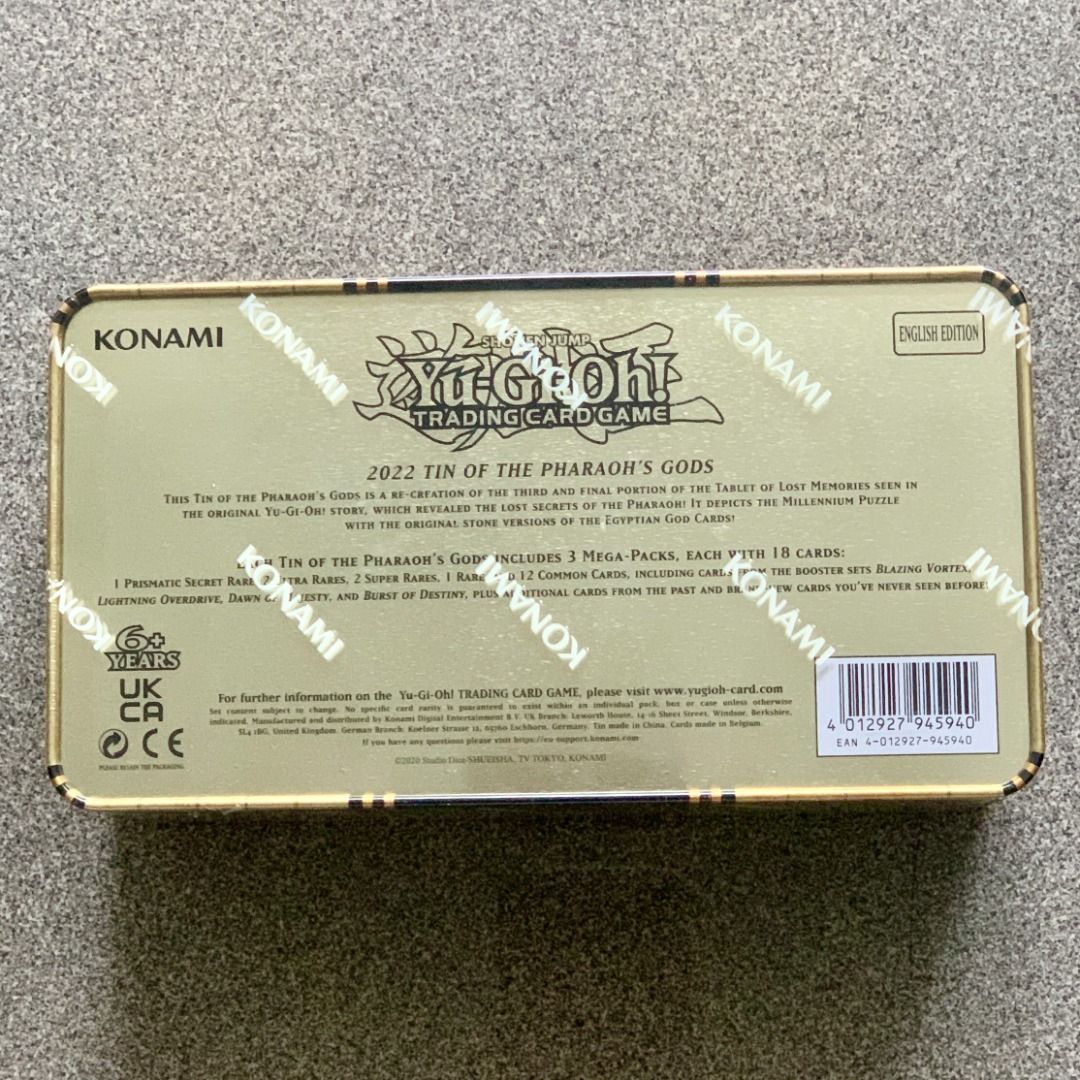 mega tin 2022 yugioh card list Amazon.com: Yu-Gi-Oh! Trading Cards: 2022 Tin of The Pharaoh's Gods,  Multi-Color : Toys & Games main image 0