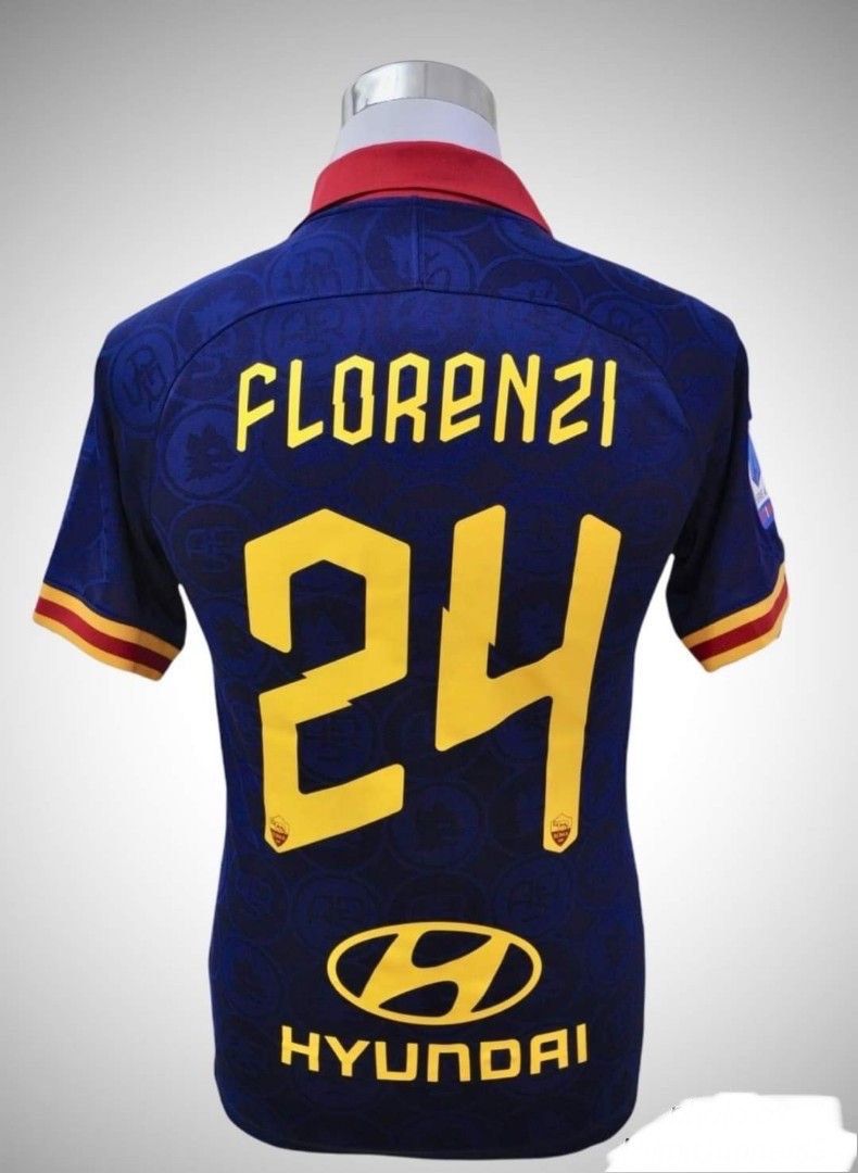 24 Florenzi AS Roma 2019-20 Third soccer/football jersey/kit rare