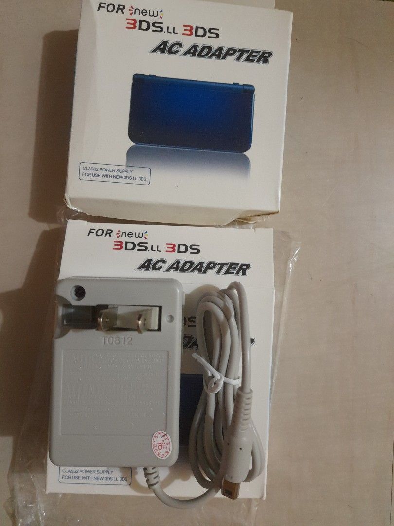 3DS DSI AC CHARGER (Category: Cables & Chargers) located in Quezon City. Submitted by hajjasittienor (Listing ID 1320336567, Image 1). Description: BRAND NEW💯 3DS,DSI 2DS AC ADAPTOR CHARGER.250 3DS,DSI 2DS USB CABLE CHARGER.180 .....PWEDE COD .....PWEDE PICK UP AVIDA TOWER NEW MANILA COL BONNY SERRANO AVE QUEZON CITY.