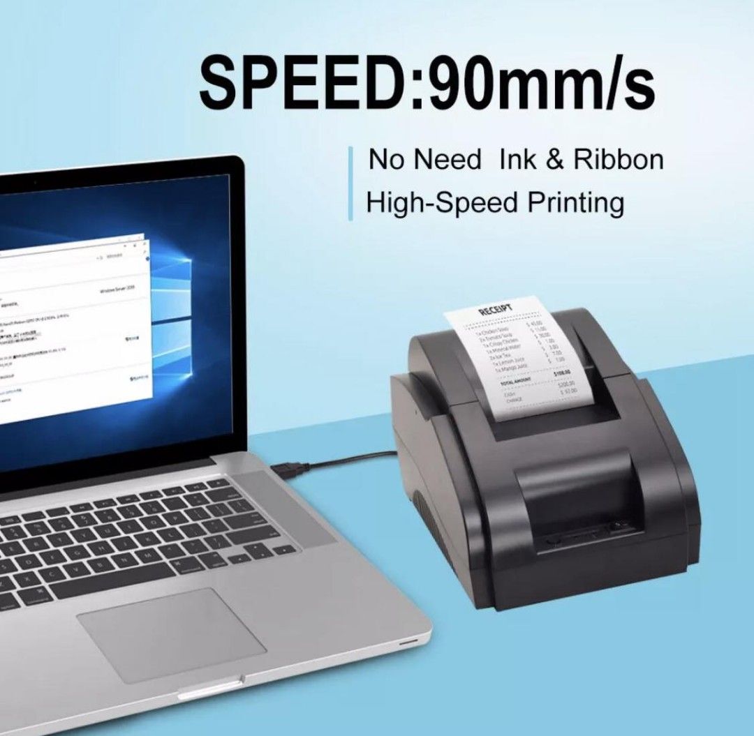 58mm POS thermal receipt printer Bluetooth USB (Category: Printers, Scanners & Copiers) located in Manila. Submitted by angeldecaa52449 (Listing ID 1320257006, Image 2). Description: Same day delivery ✅ Cash on delivery via lalamove ✅ Gcash payment accepted ✅ Open for pick up or lalamove ✅ Retail and bulk orders ✅ Message me for more info ☺️.