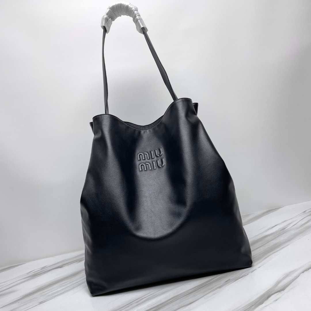 MiuMiu Leather Large Hobo Tote Bag Carousell