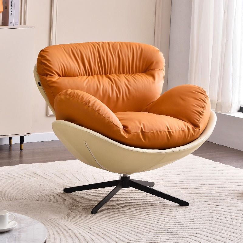 Single Chair Single Sofa Faux Leather Chair 360 rotation design