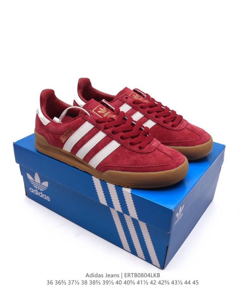 ADIDAS Originals Jeans Men s and women s vintage style sneakers EU Size 36 36 37 38 38 39 40 40 41 42 42 43 44 45