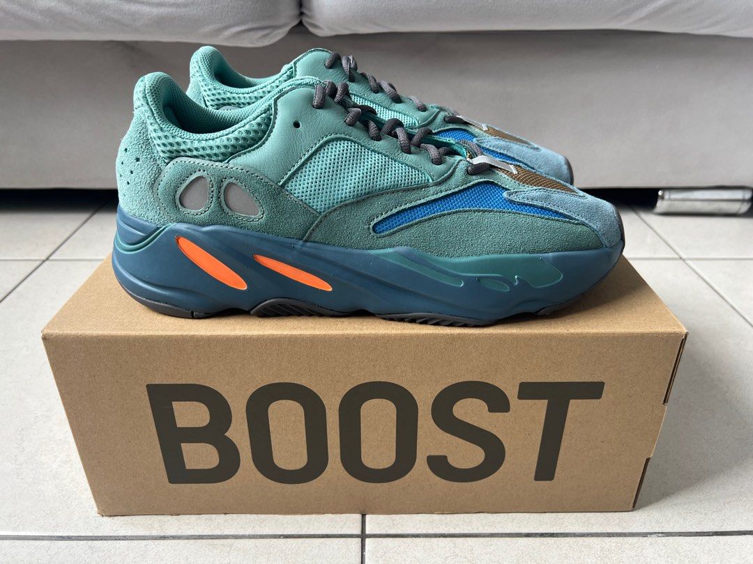 adidas gazelle silver green womens Yeezy Boost 700 “Faded Azure” main image 1