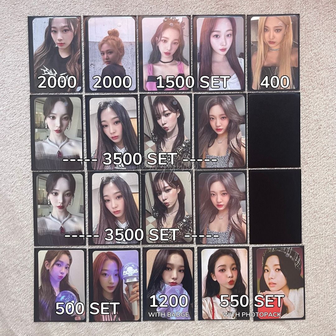 AESPA Photocards, Hobbies & Toys, Memorabilia & Collectibles, K-Wave on ...