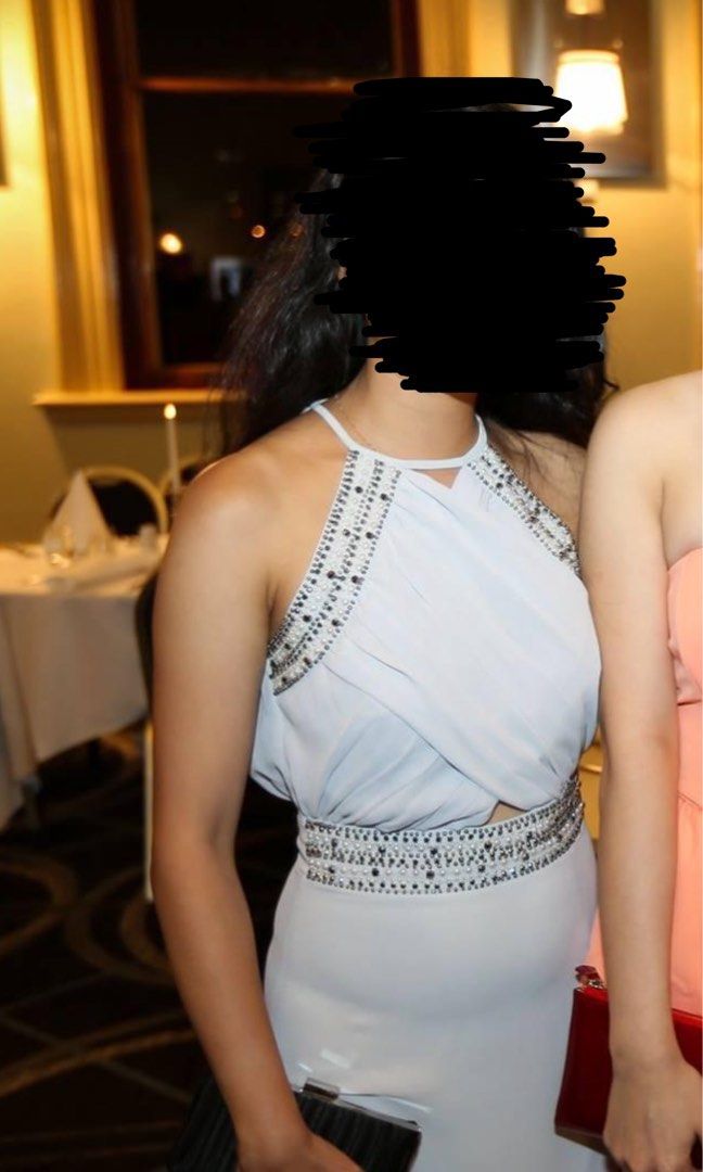 Asos grey prom dress on sale
