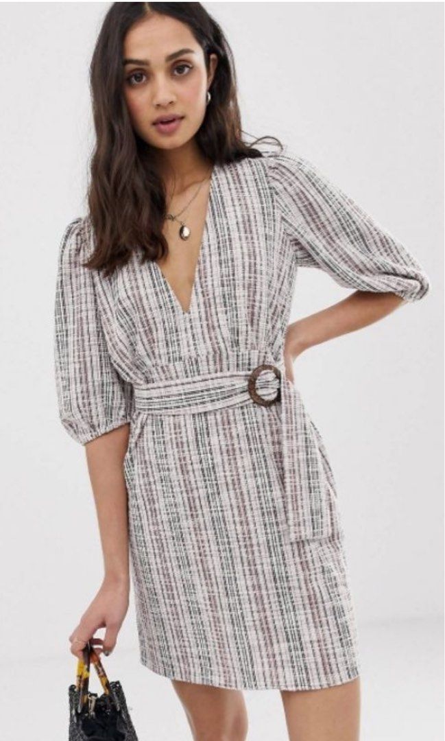 Asos tweed dress top