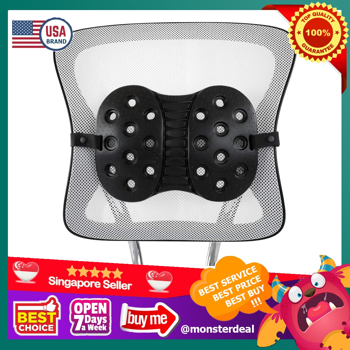 BackJoy Perfect Fit Lumbar Support Black Health Nutrition Braces Support Protection on Carousell