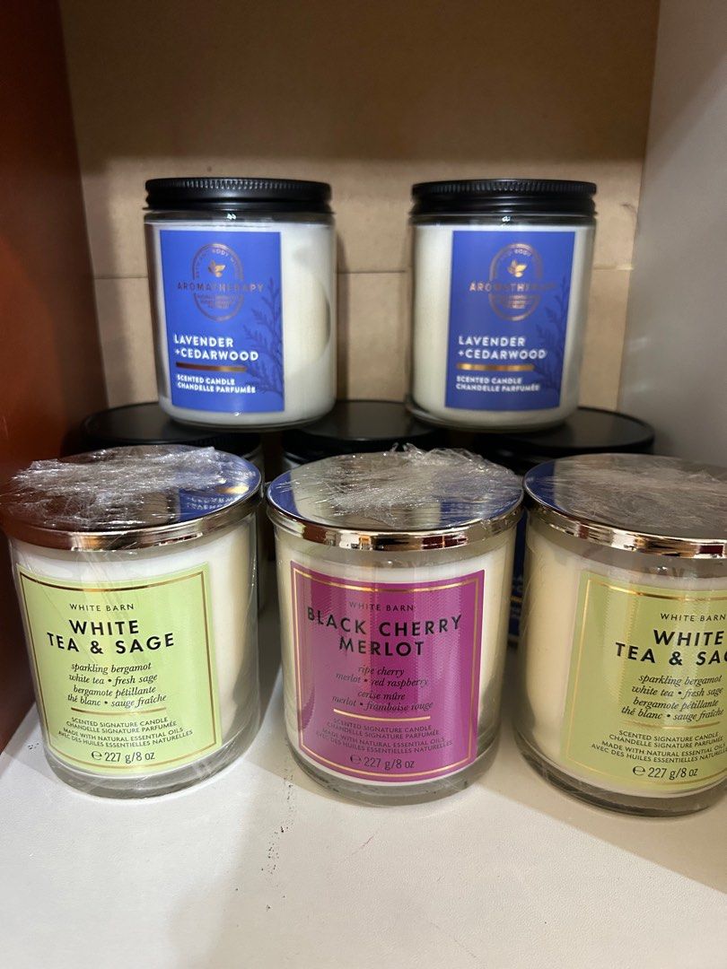 Bath & Body Works Scented Candle (Category: Home Fragrance) located in Las Pinas. Submitted by cafferella_shopph (Listing ID 1320242211, Image 1). Description: 🇨🇦 Authentic Bath & Body Works ❤️ Sold per piece ❤️ soothing and relaxing fragrance.