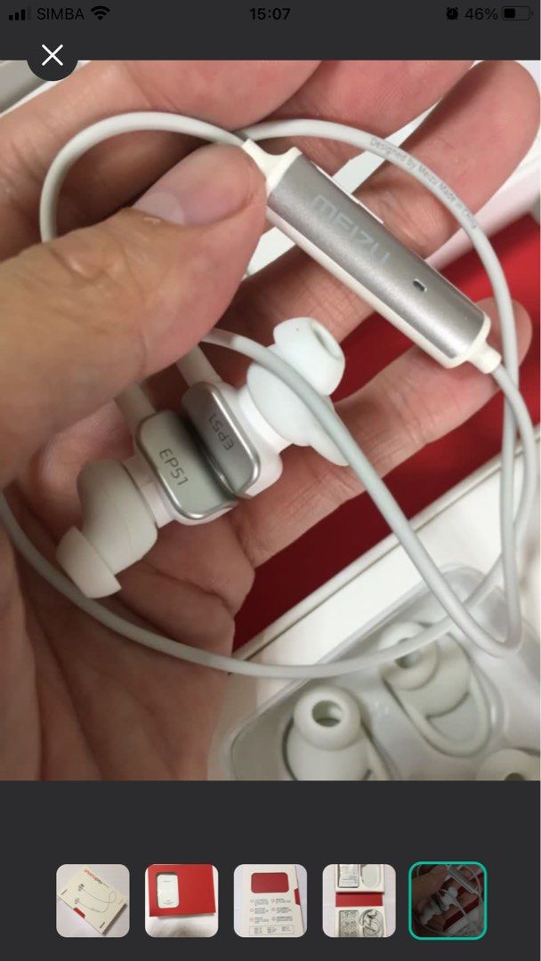Brand new and unworn! Meizu Sports EP51 earphones ( White ) with Bluetooth function62853059762306114