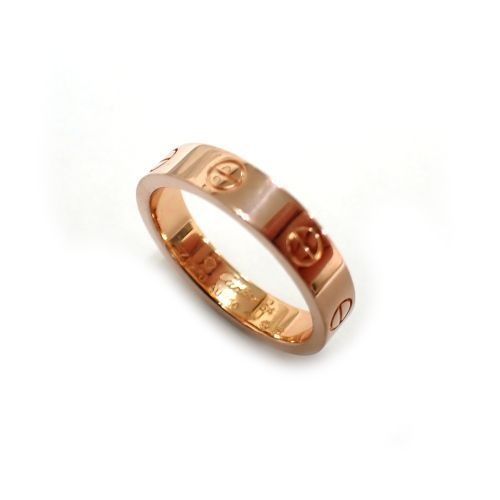 Cartier 750 K18 PG 2.9g size 54 mini love ring jewelry Women s Fashion Jewelry Organizers Rings on Carousell