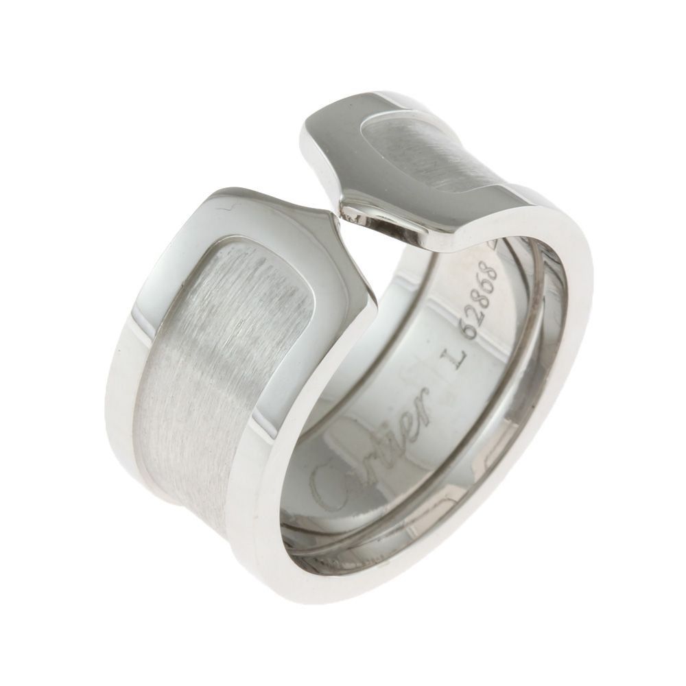 Cartier C2 55 Ring Size 14.5 18K White Gold Women s Fashion Jewelry Organizers Rings on Carousell