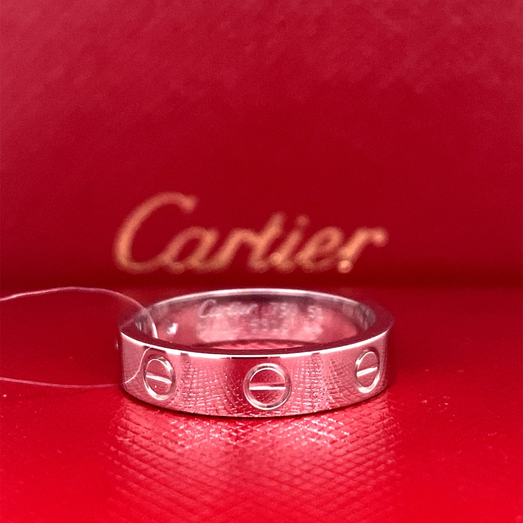 CARTIER Love Wedding Band White Gold Women s Fashion Jewelry Organisers Rings on Carousell