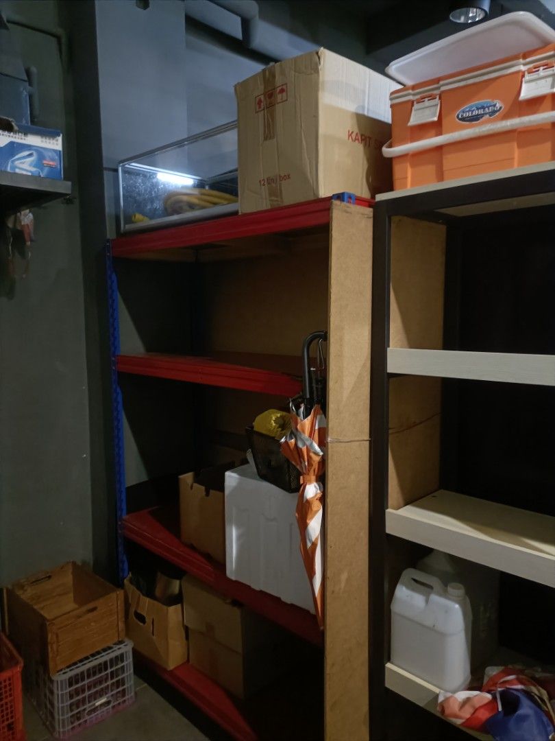Cashier counter, metal & wooden rack, Furniture & Home Living ...