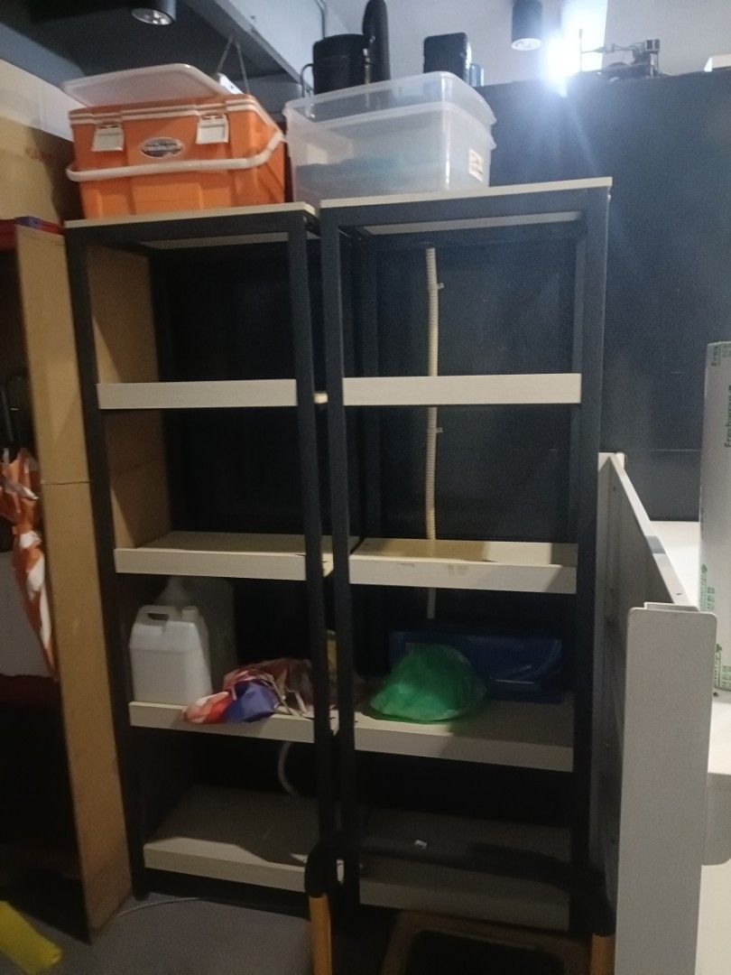 Cashier counter, metal & wooden rack, Furniture & Home Living ...