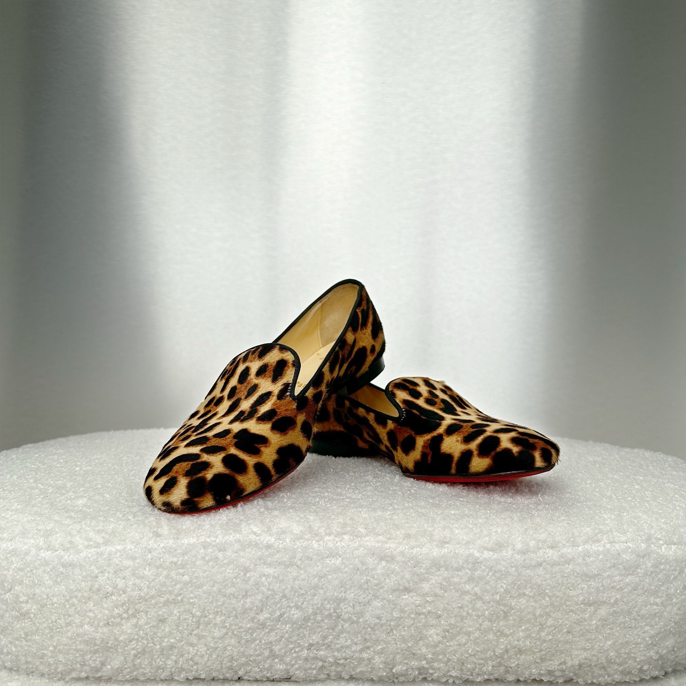 Christian louboutin leopard print shoes hot sale