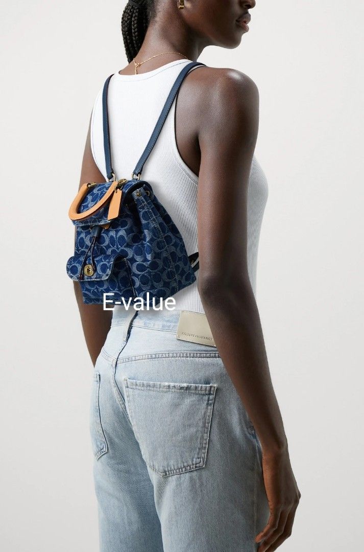 Coach backpack denim outlet