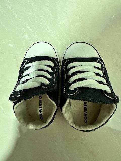 Converse Black Chuck Taylor All Star Pram Shoes Babies Kids Babies Kids Fashion on Carousell