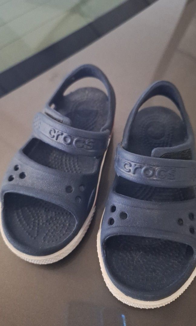 Crocs ShoesCROCS Boys Crocband II Sandal Size c 11 Navy Blue Red White Adjustable Gladiator Babies Kids Babies Kids Fashion on Carousell