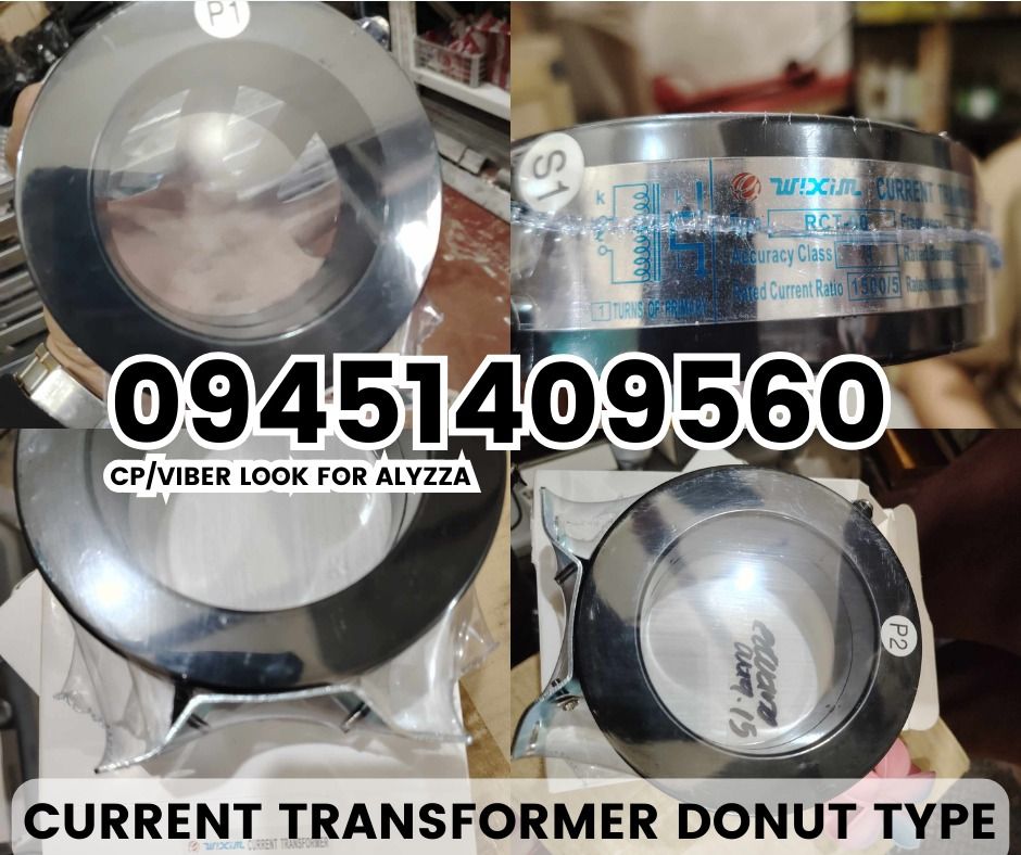CURRENT TRANSFORMER DONUT TYPE (Category: Construction Tools & Equipment) located in Manila. Submitted by sangueraly59659 (Listing ID 1320261759, Image 1). Description: Current Transformer 1500AT/5A Donut Type 𝑹𝑶𝑩𝑨𝑹𝑻 𝑪𝑶𝑵𝑺𝑻𝑹𝑼𝑪𝑻𝑰𝑶𝑵 𝑺𝑼𝑷𝑷𝑳𝑰𝑬𝑺 Office Address: 1405 Yuseco St. Sta Cruz Manila SEND US MESSAGE FOR INQUIRIES ‼️ ‼️ Glbe: 0945-140-9560 TM: 0945-140-9560 Vibr: 0945-140-9560 Landlne: 7746-6248 / 7002 ๑۞๑ 𝐋𝐎𝐎𝐊 𝐅𝐎