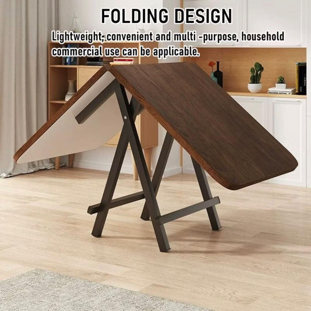 Foldable Wooden Dining Table Portable Dining Table Kitchen Dining Table Waterproof Dining Table Wooden Folding Table Solid Wood Table Home Living Dining Table Furniture Home