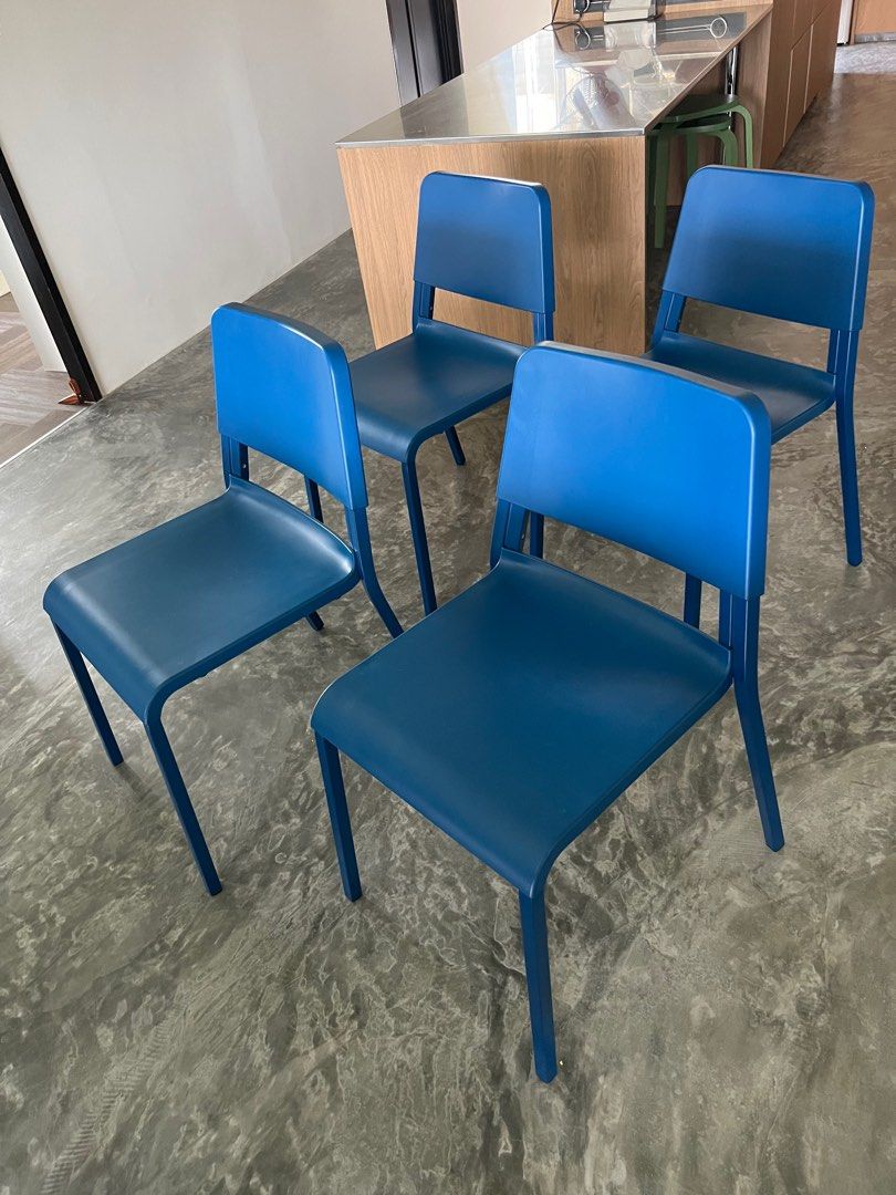 IKEA TEODORES Chair in Blue