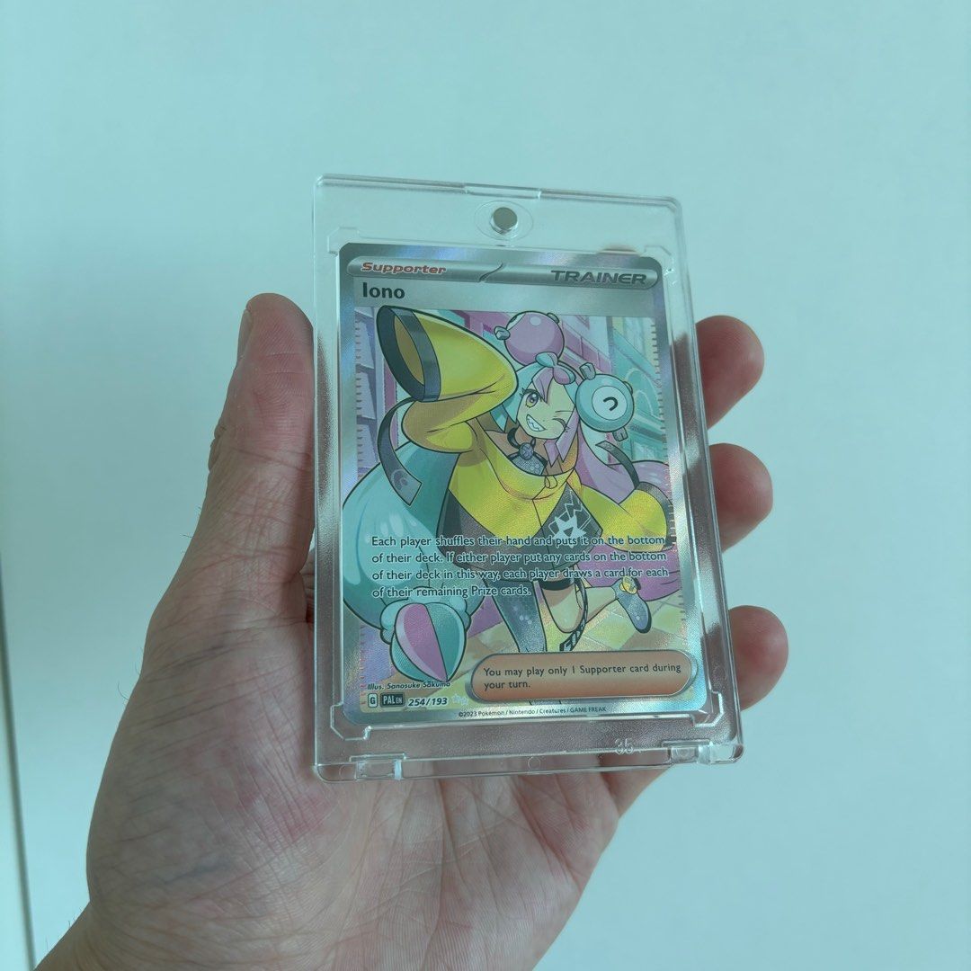 what are the rare cards in monopoly go IONO Secret Rare Full Art Holo PALDEAN FATES 237/091 – Atomic Void
