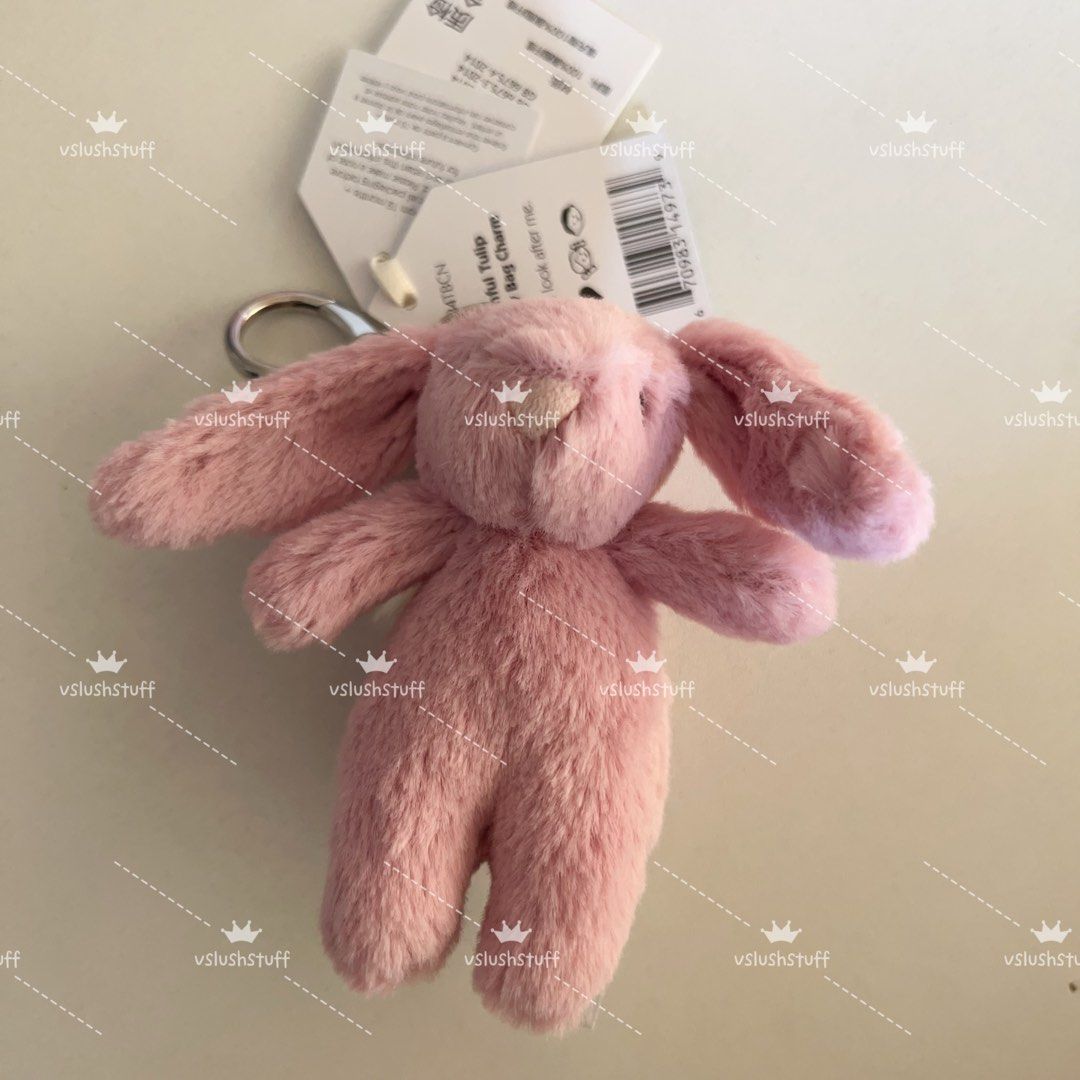 Bashful Bunny Bag Charm 薄ピンク Jellycat Bashful Pink Bunny Bag