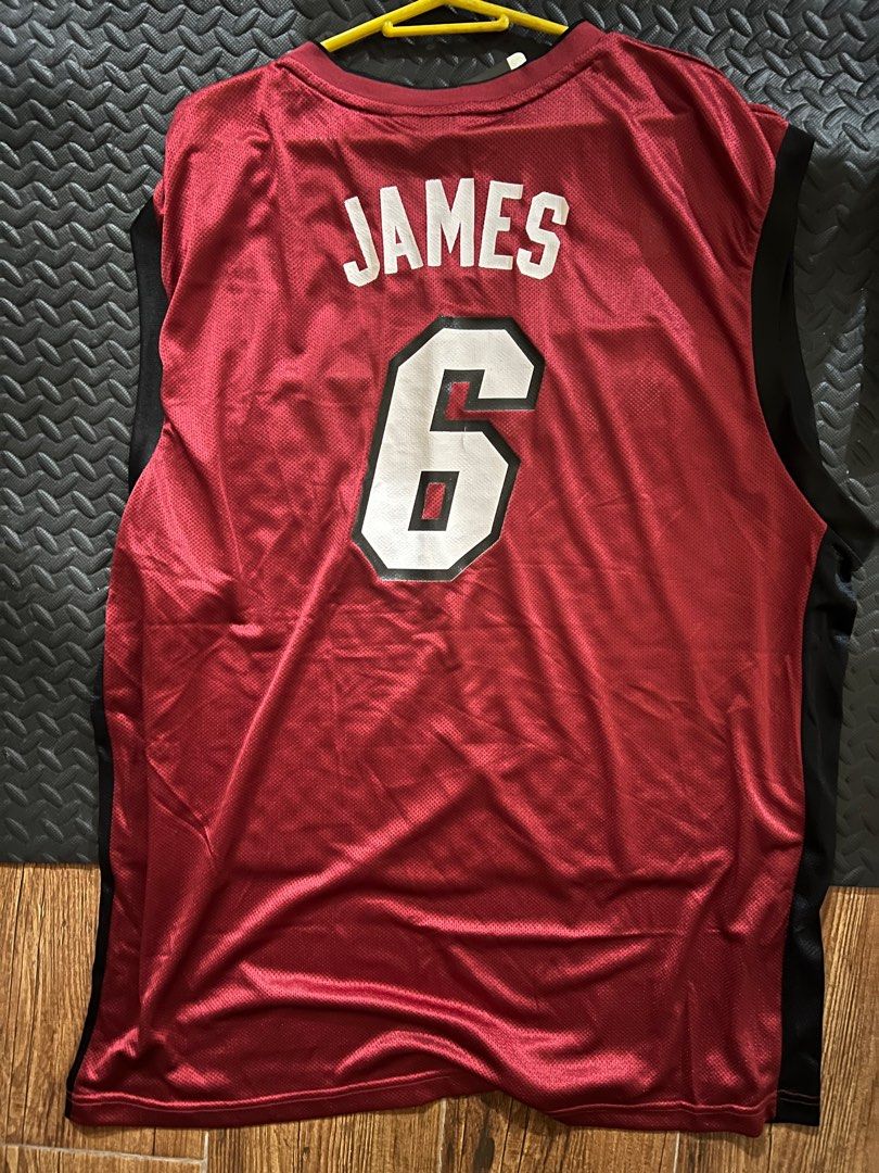 Lebron James Adidas Jersey Miami (Category: Activewear) located in Pasig City. Submitted by aids888 (Listing ID 1320381979, Image 2). Description: For sale Lebron James Adidas Jersey Size XXL Pls see detailed pics Mop Bdo bpi gcash maya Loc Pasig Shipping via grab lalamove lbc.