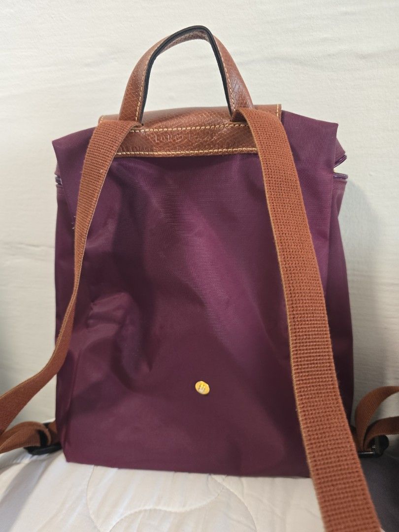 Longchamp backpack maroon shop