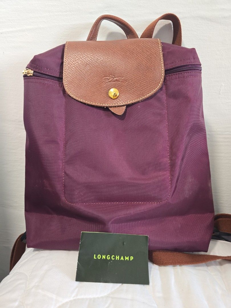Longchamp backpack maroon outlet
