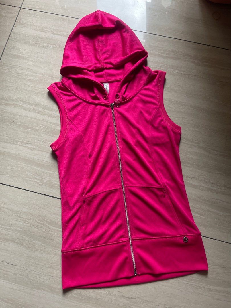 Lorna jane sleeveless hoodie store