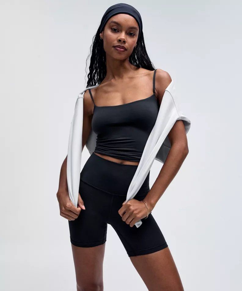 Lululemon Align High Rise Biker Short in Black Women s Fashion Activewear on Carousell