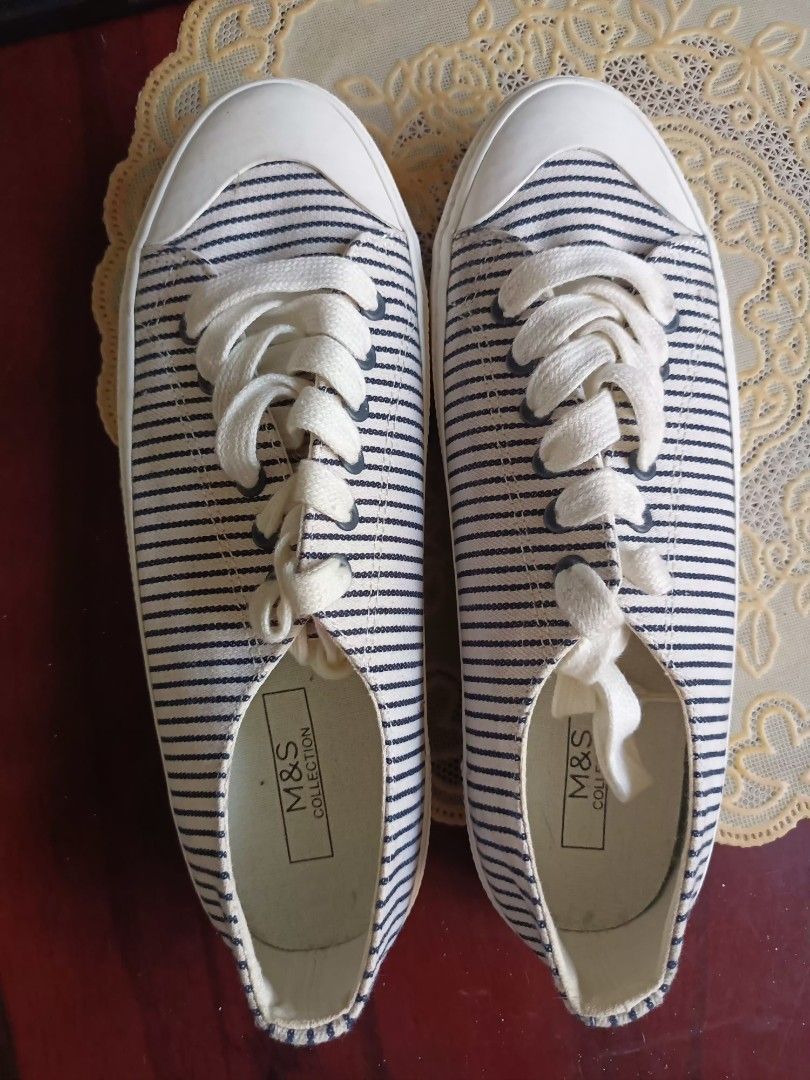 Canvas lace up trainers on sale